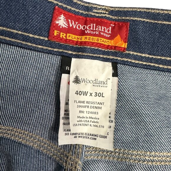 Woodland Westex Ultra Soft Jeans 40x30 Built-in Knee Pads Flame Resistant HRC2 - Picture 7 of 16